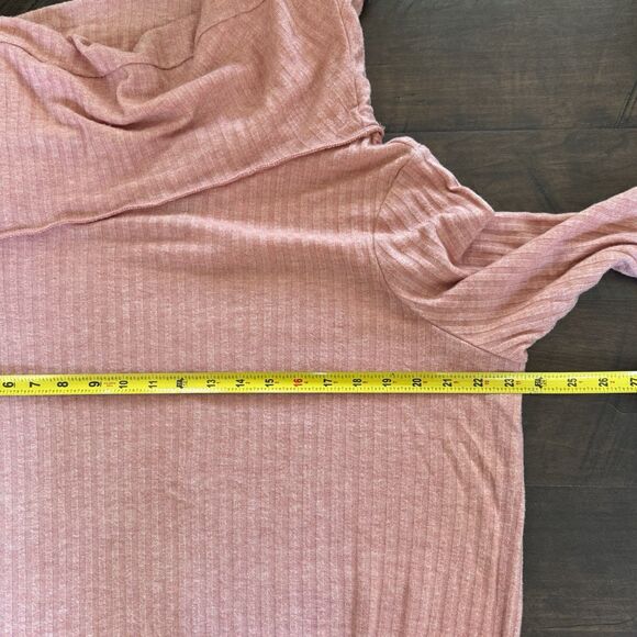 NWT Lane Bryant One Shoulder Ribbed Knit Top‎ Size 18/20 Banded Hem Honey Ginger - Picture 10 of 14